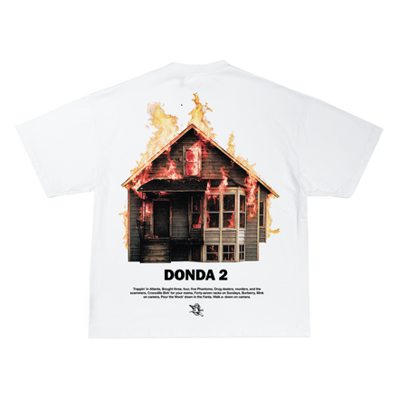 DONDA 2 BURNING HOUSE TEE