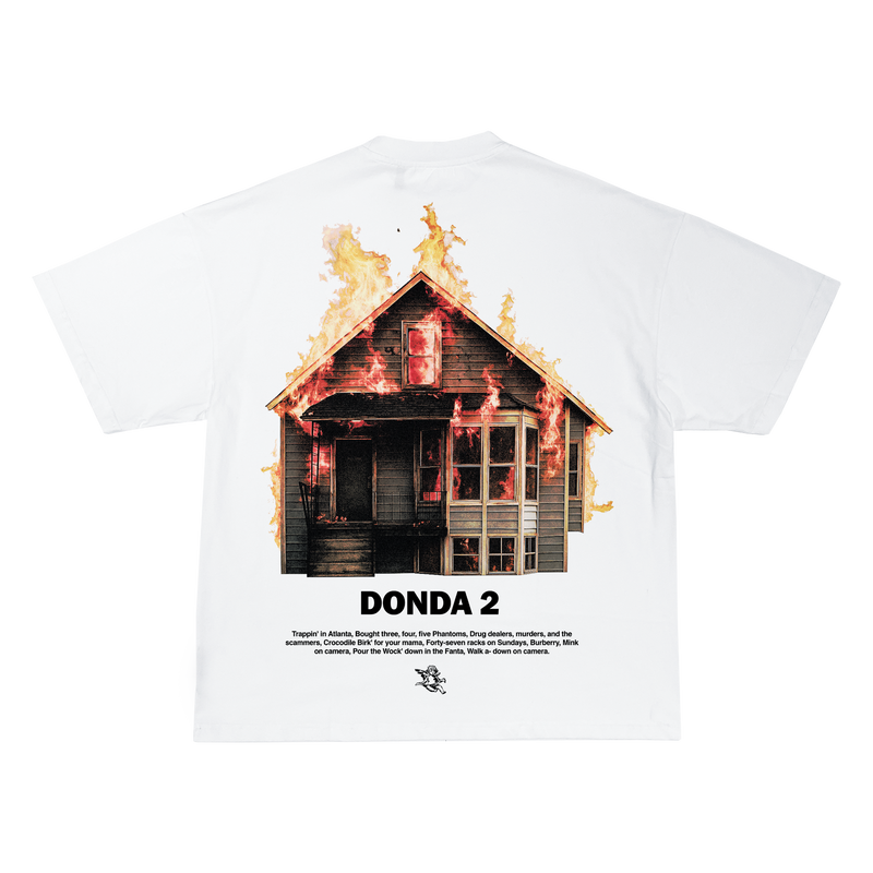 DONDA 2 BURNING HOUSE TEE