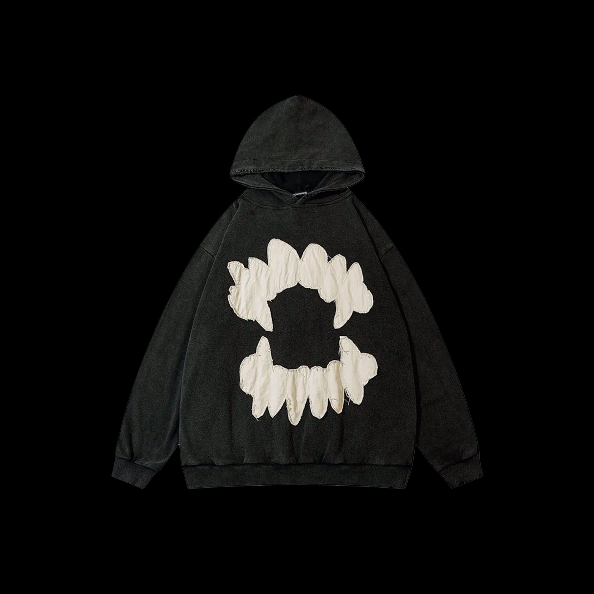 TEETH DISTRESSED HOODIE