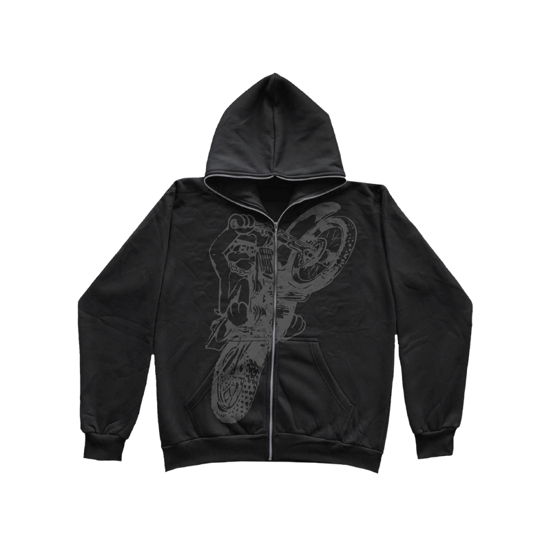 BIKER PROBLEMON ZIP HOODE