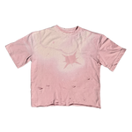 LA OBSESION CHAINS BLEACHED TEE PINK