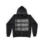I AM MUSIC ZIP HOODIE