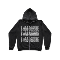 I AM MUSIC ZIP HOODIE